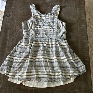 Los Angeles Apparel Black and White Striped Mini Dress